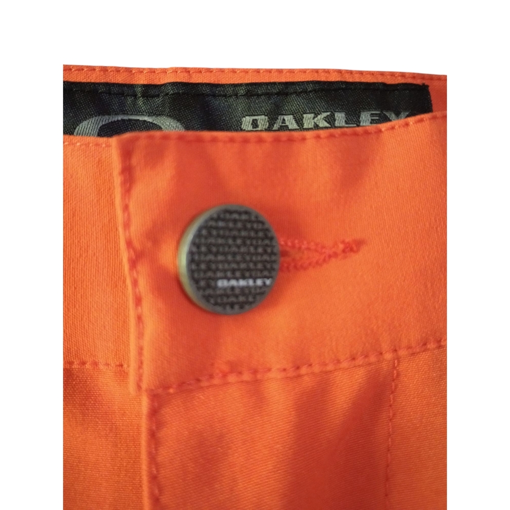 Oakley Athletic Orange Shorts Lightweight Activewear - Picture 6 of 13
